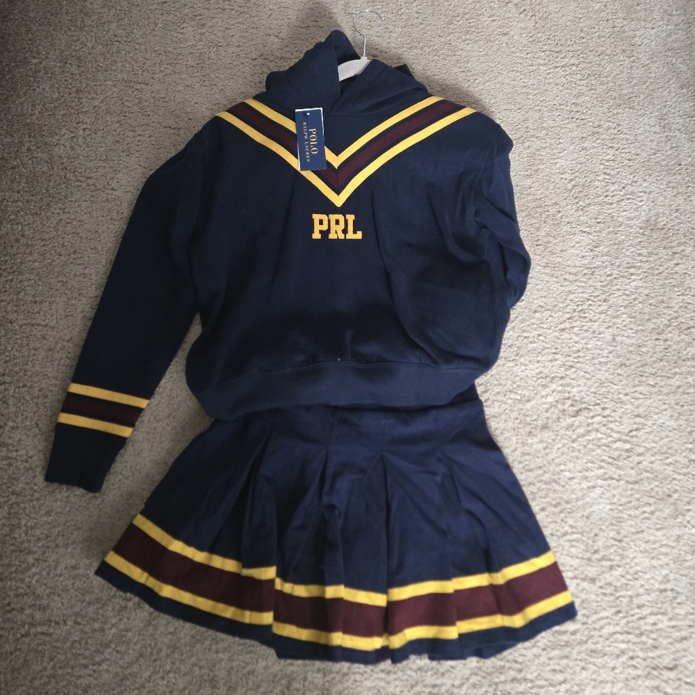 Polo by Ralph Lauren Navy and Yellow Kids Matching Set